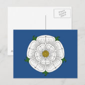 White Rose of York Briefkaart (Voorkant / Achterkant)