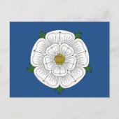 White Rose of York Briefkaart (Voorkant)