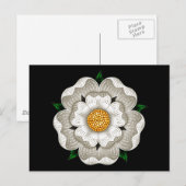 White Rose of York Briefkaart (Voorkant / Achterkant)