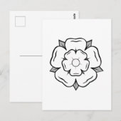 White Rose of York Briefkaart (Voorkant / Achterkant)