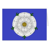 White Rose of York Card (Voorkant Horizontaal)