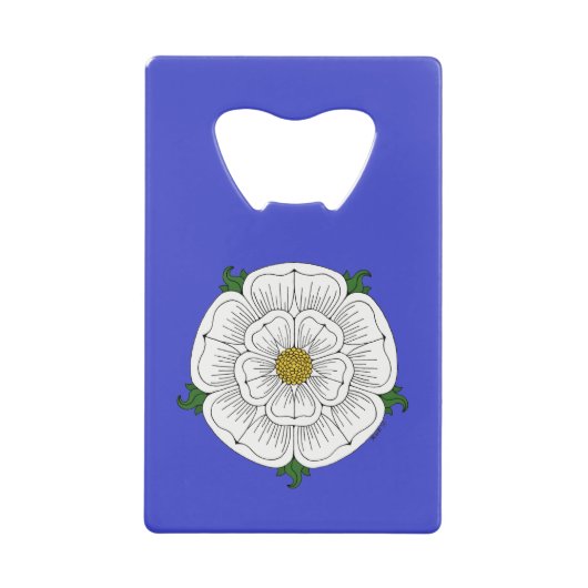 White Rose of York Creditkaart Flessenopener (Voorkant)