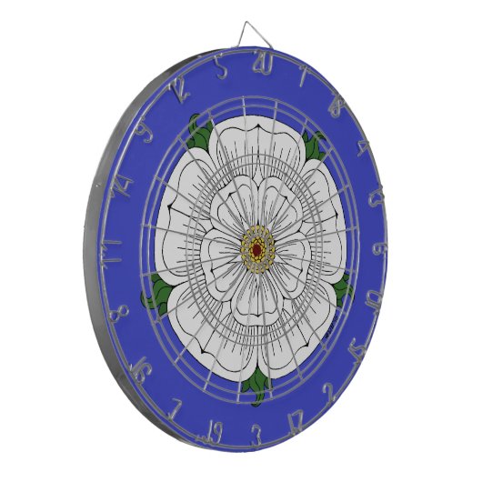 White Rose of York Dartbord (Voorkant Links)