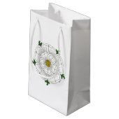 White Rose of York Klein Cadeauzakje (Achterkant Gekanteld)