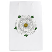 White Rose of York Medium Cadeauzakje (Voorkant)