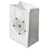 White Rose of York Medium Cadeauzakje (Voorkant Gekanteld)