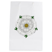 White Rose of York Medium Cadeauzakje (Achterkant)