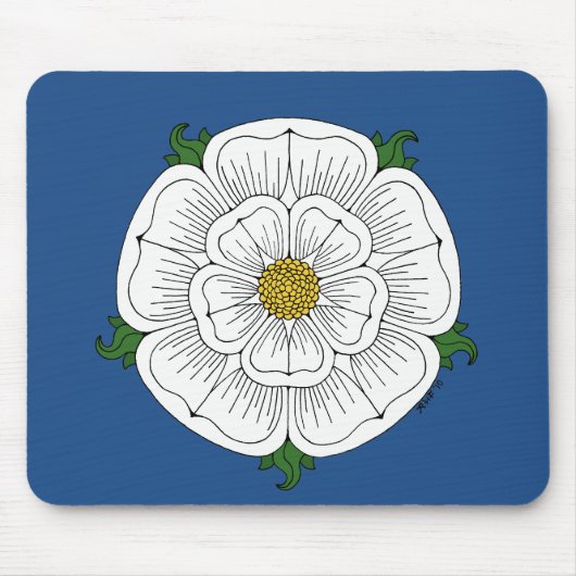 White Rose of York Muismat (Voorkant)