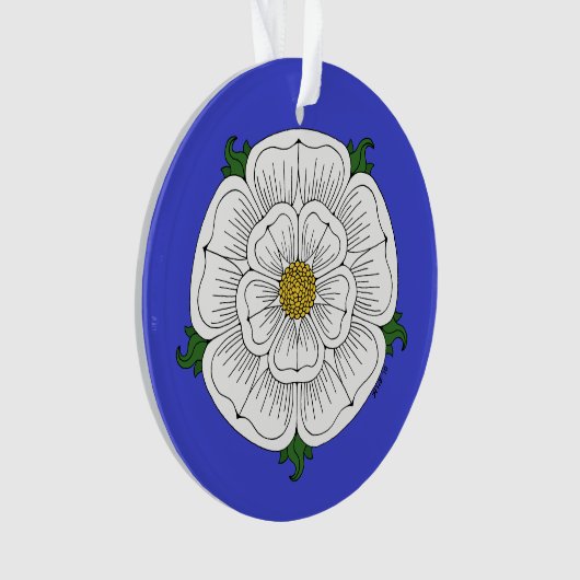 White Rose of York Ornament (voorkant)