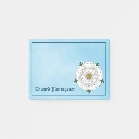 White Rose of York Post-it® Notes (Voorkant)