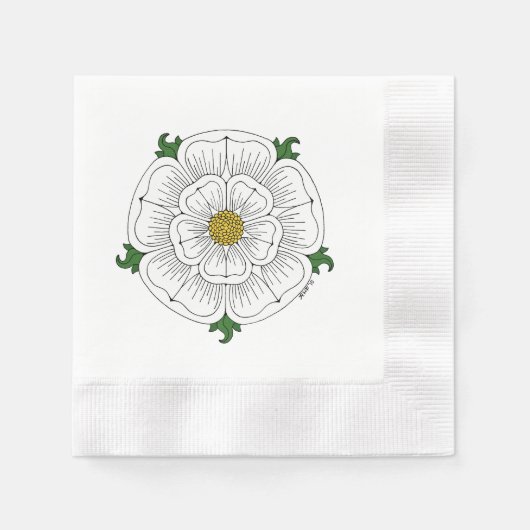 White Rose of York Servet (Voorkant)