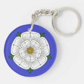 White Rose of York Sleutelhanger (Achterkant)