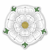 White Rose of York Sticker (Voorkant)