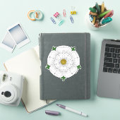 White Rose of York Sticker (iPad Cover)