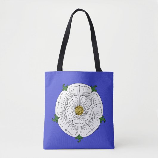 White Rose of York Tote Bag (Voorkant)