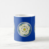 White Rose of Yorkshire Flag Koffiemok (Center)