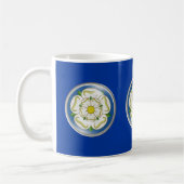 White Rose of Yorkshire Flag Koffiemok (Links)
