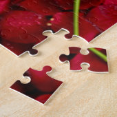 White Rose on Red Petals Legpuzzel (Zijkant)