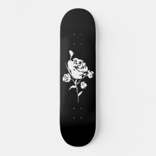 White Rose op Black Persoonlijk Skateboard