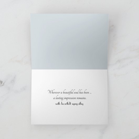 White Rose op het strand zand sympathie Kaart (Binnen)