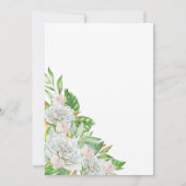 White Rose Orchid 60th Wedding Jubileum Party Kaart (Achterkant)