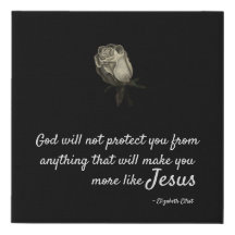 White Rose Painting Print E. Elliott Quote