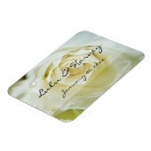 White Rose Personal Wedding Magneet (Linkerzijde)