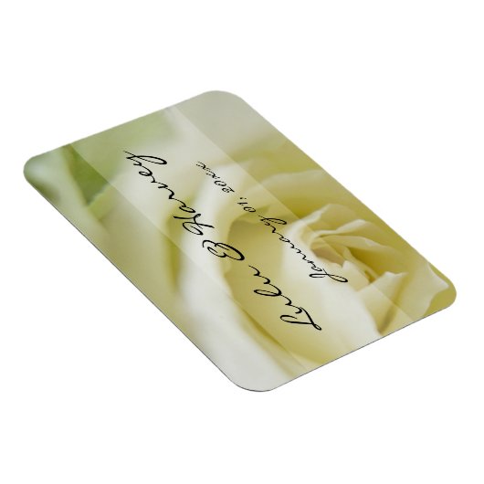 White Rose Personal Wedding Magneet (Rechterzijde)