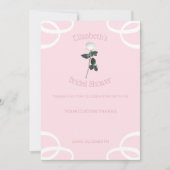 White Rose Petal Pink Vrijgezellenfeest Bedankkaart (Voorkant)