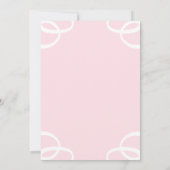 White Rose Petal Pink Vrijgezellenfeest Kaart (Achterkant)