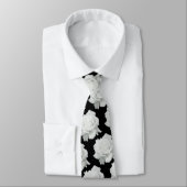 White Rose Petals Necktie Stropdas (Gebonden)
