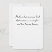 white Rose Petals Notitiekaartje (Achterkant)