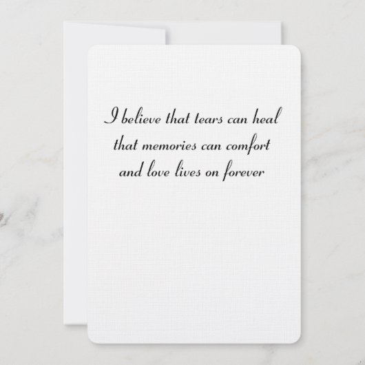 white Rose Petals Notitiekaartje (Achterkant)