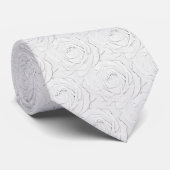 White Rose Petals Stropdas (Opgerold)