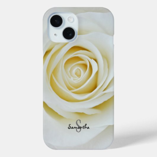 White Rose Phone case (Achterkant)