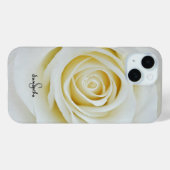 White Rose Phone case (Achterkant (horizontaal))