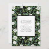 White Rose Photo Afstuderen Aankondiging (Achterkant)