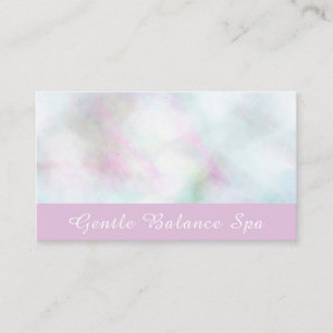 *~* White Rose Pink Pastel Holistic Life Coach Visitekaartje