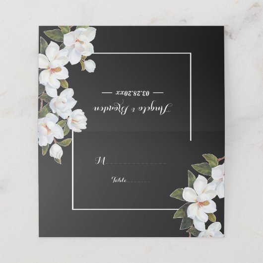  White Rose Plaatskaartje (Buitenkant ongevouwen)