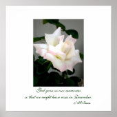 White Rose Poster/Print Poster (Voorkant)