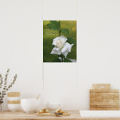 White Rose Poster: ROOS & PROSE 16x20 Poster (Keuken)