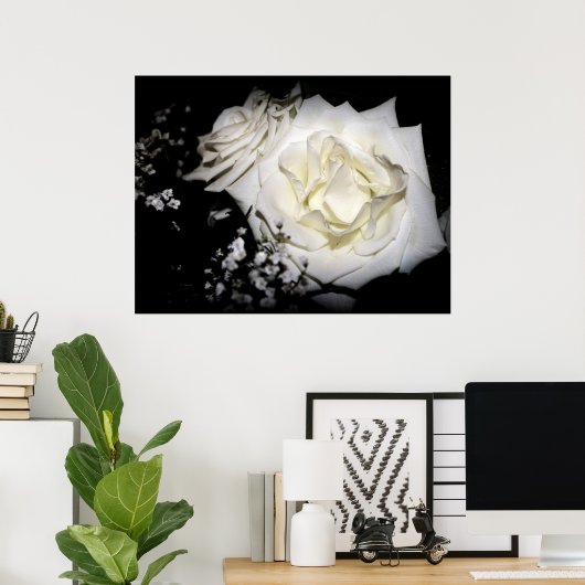 White Rose print (Thuiskantoor)
