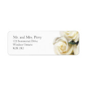 White Rose Print Address Label (Voorkant)