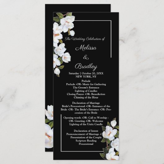  White Rose Programmakaart (Voorkant / Achterkant)