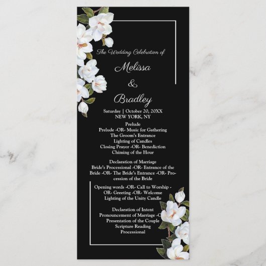  White Rose Programmakaart (Voorkant)