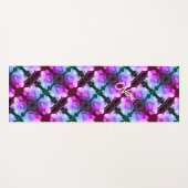 White Rose Raindrops Abstracte kunst op maat Yogamat (Voorkant (horizontaal))