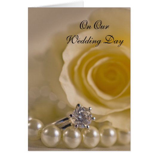 White Rose, Ring and Pearls Our Wedday (Voorkant)