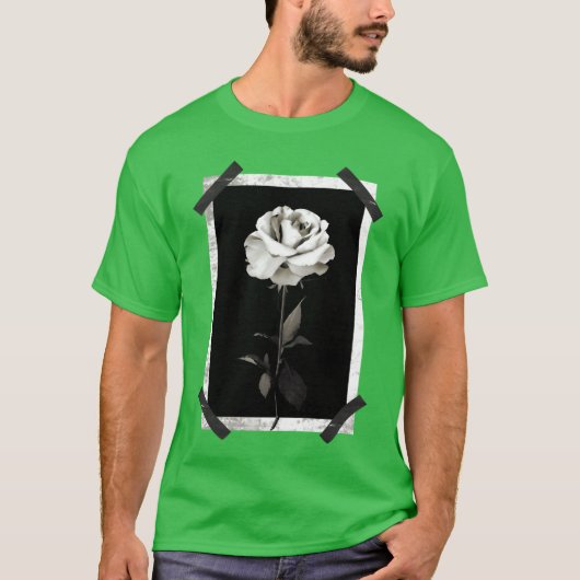 White Rose Rock vintage T-shirt (Voorkant)