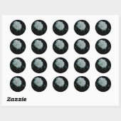 White Rose Ronde Sticker (Vel)