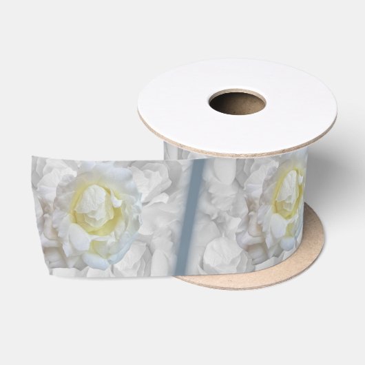White Rose Satijnen Lint (Spoel)